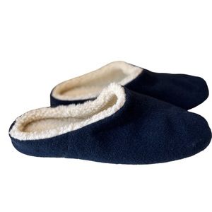 Hush Puppies Men’s Navy Blue Fleece Slip On Clog Slippers Size XL 12-13 NWOT